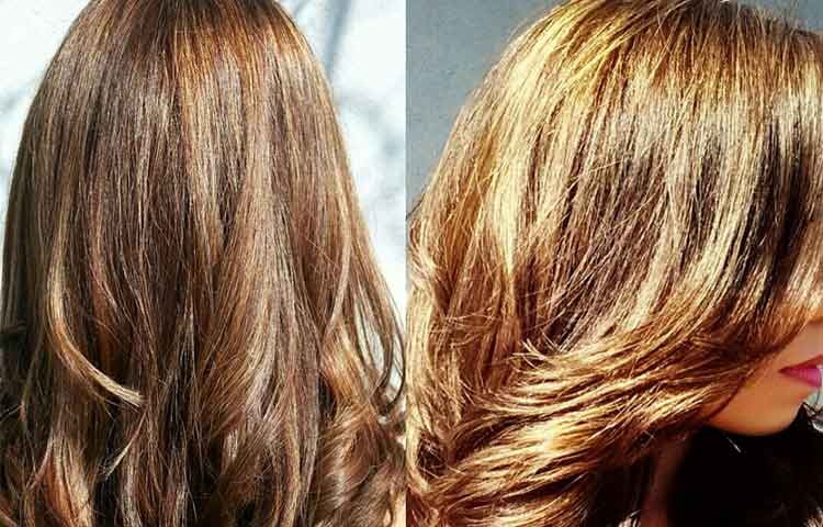 Before and after chamile hair results