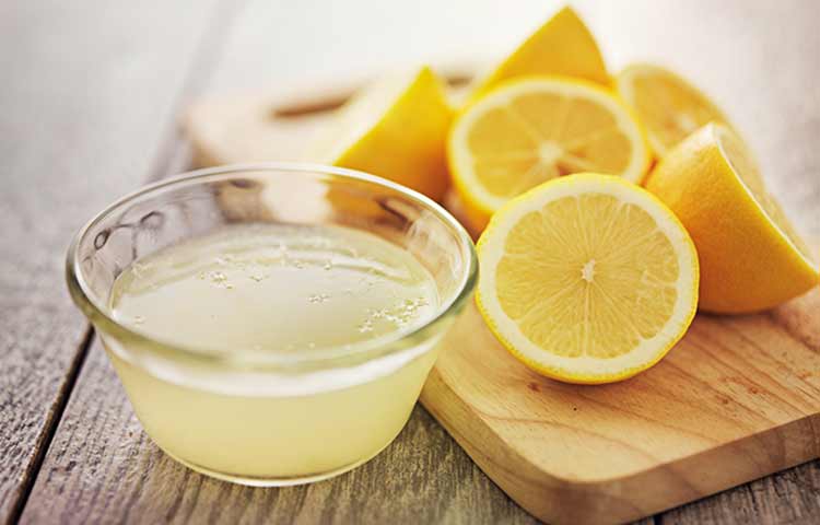 Lemon fruits and juice