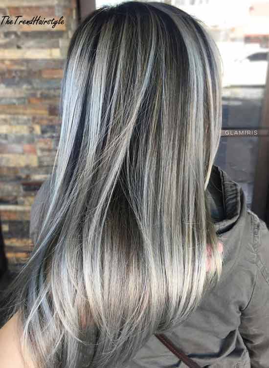How to disguise or blend grey hair with highlights