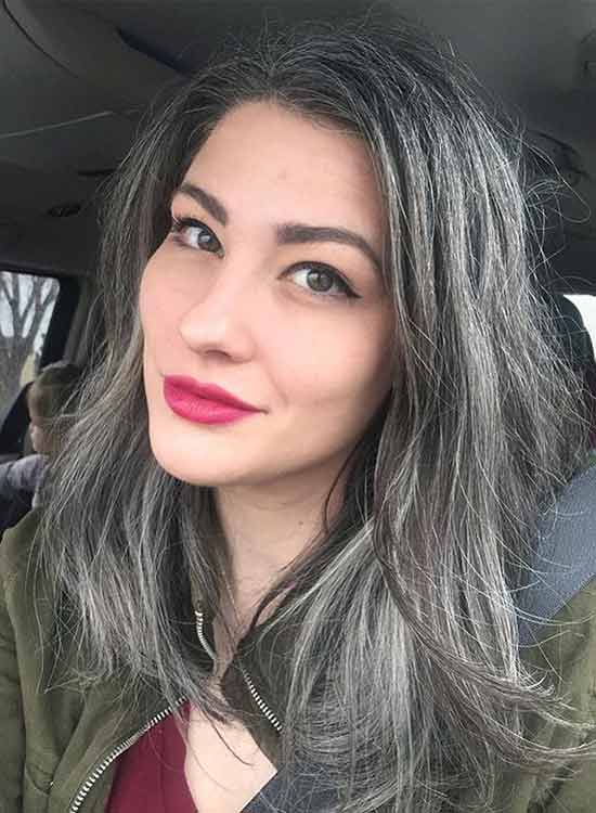 Natural Grey without dye or color