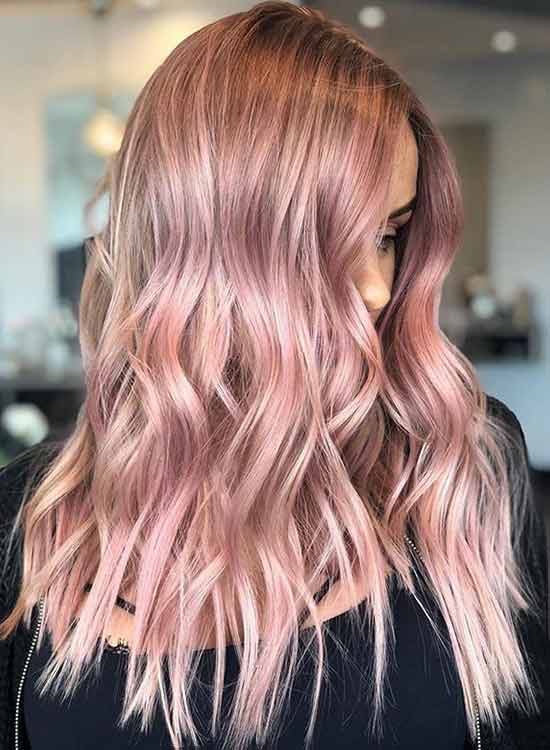 Rose Gold Hair Color & Dye: Ombre, Brown, Blonde, Dark, Pink ... Natural Hair Color Dye