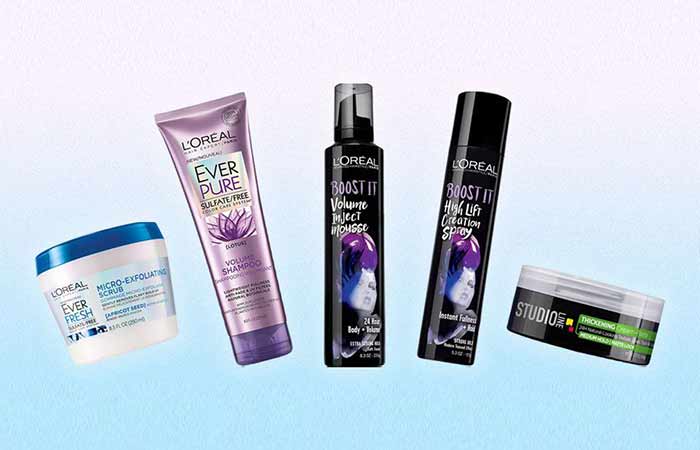 Dying hair with styling products