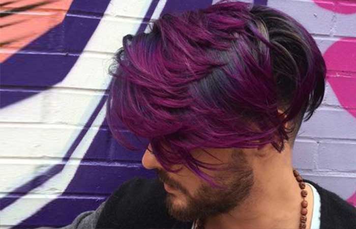 Midnight Purple Hair Men